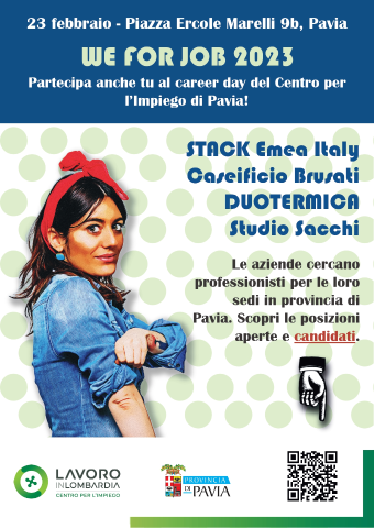 Il Centro per l'Impiego di Pavia organizza il primo Career Day 