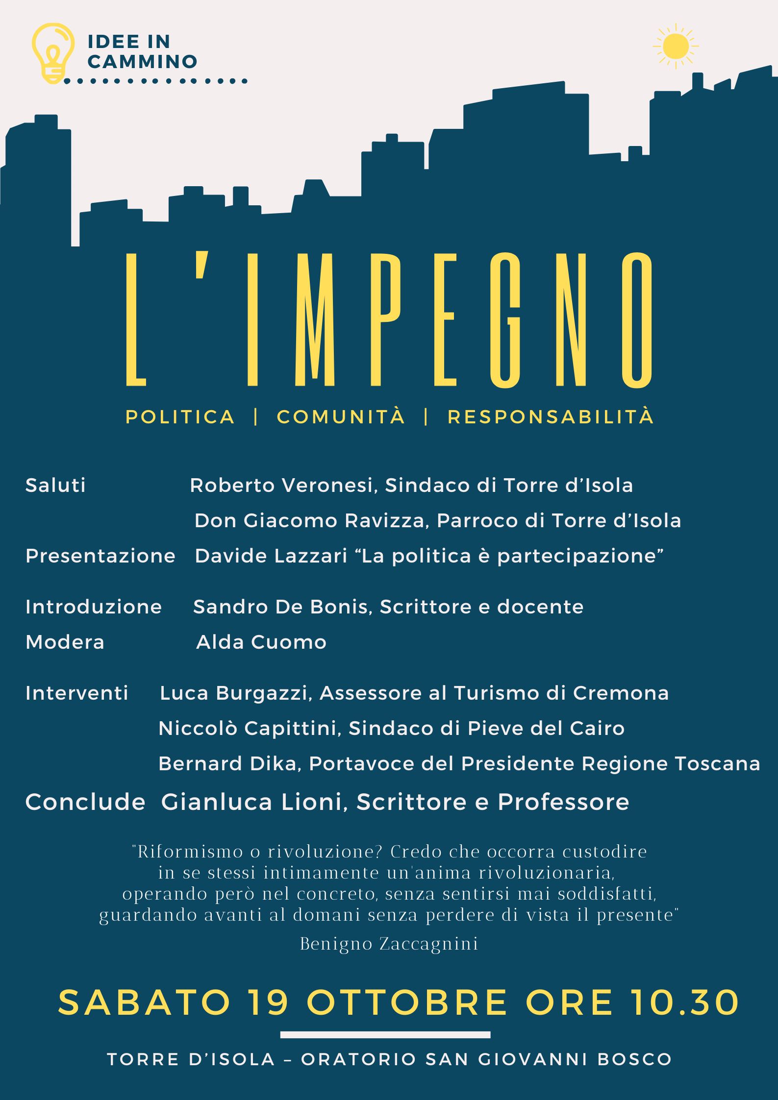 L'impegno – Politica Comunità Responsabilità