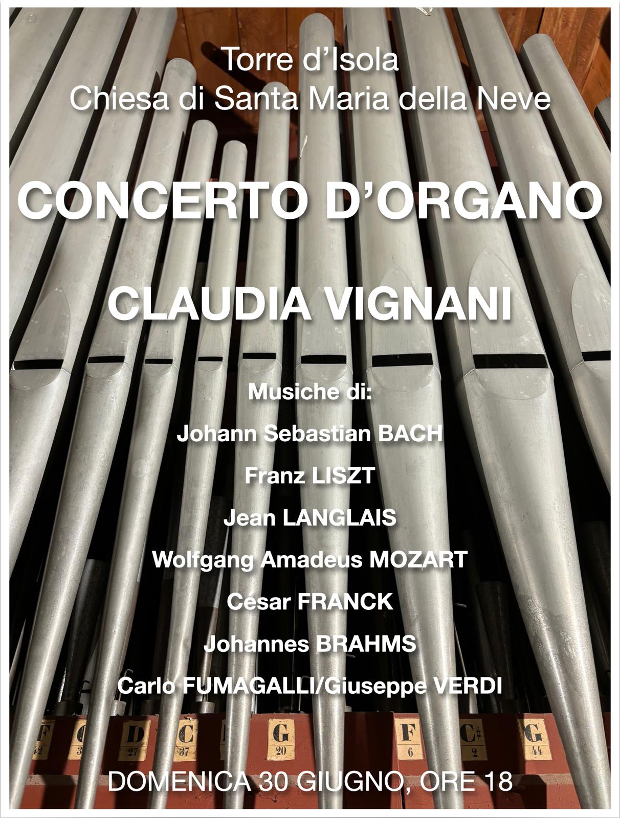 Concerto d'organo – Claudia Vignani