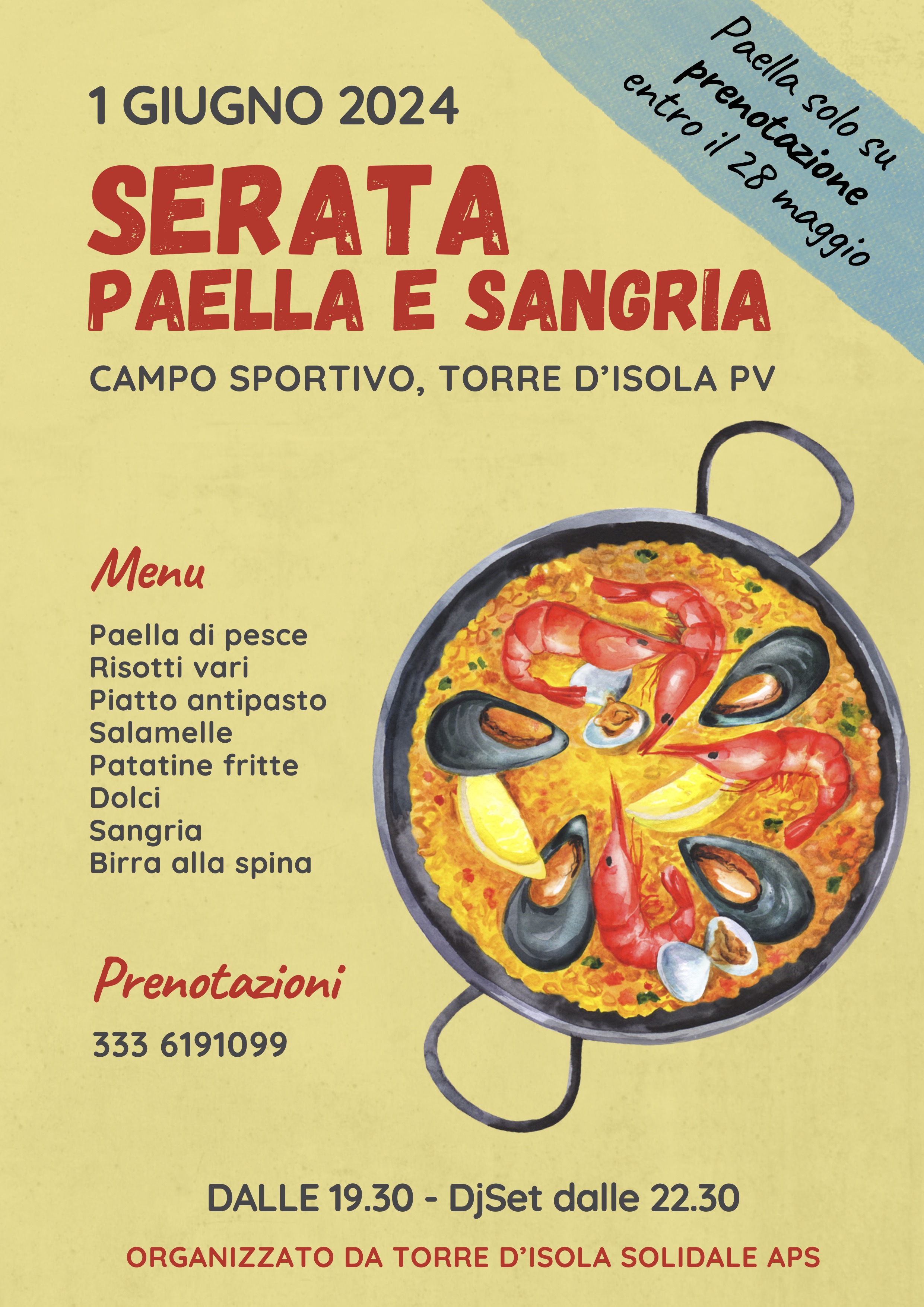 Serata Paella e Sangria