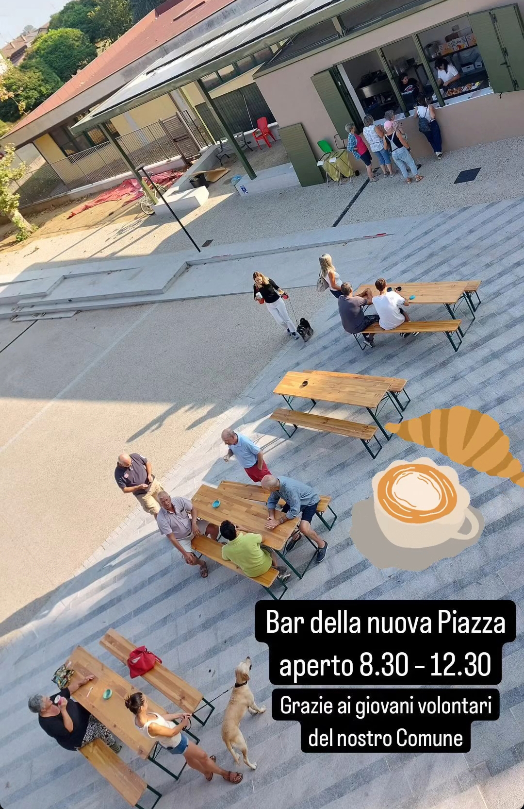 Proseguimento del Servizio bar nella nuova Piazza