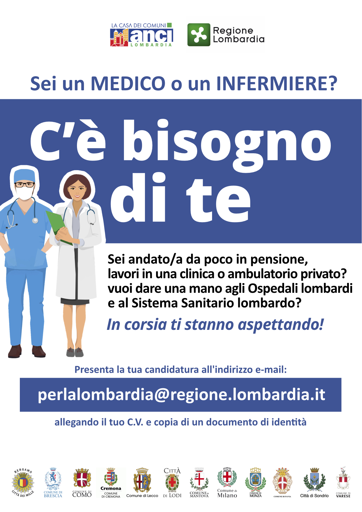 Coronavirus - C’è bisogno di te - Sostieni le strutture sanitarie