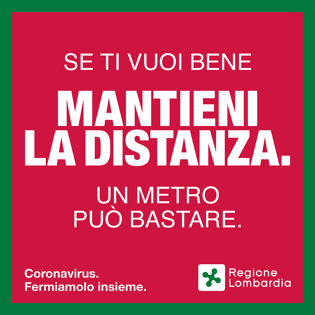 Coronavirus - Fase 2 - Se ami l’Italia, mantieni le distanze