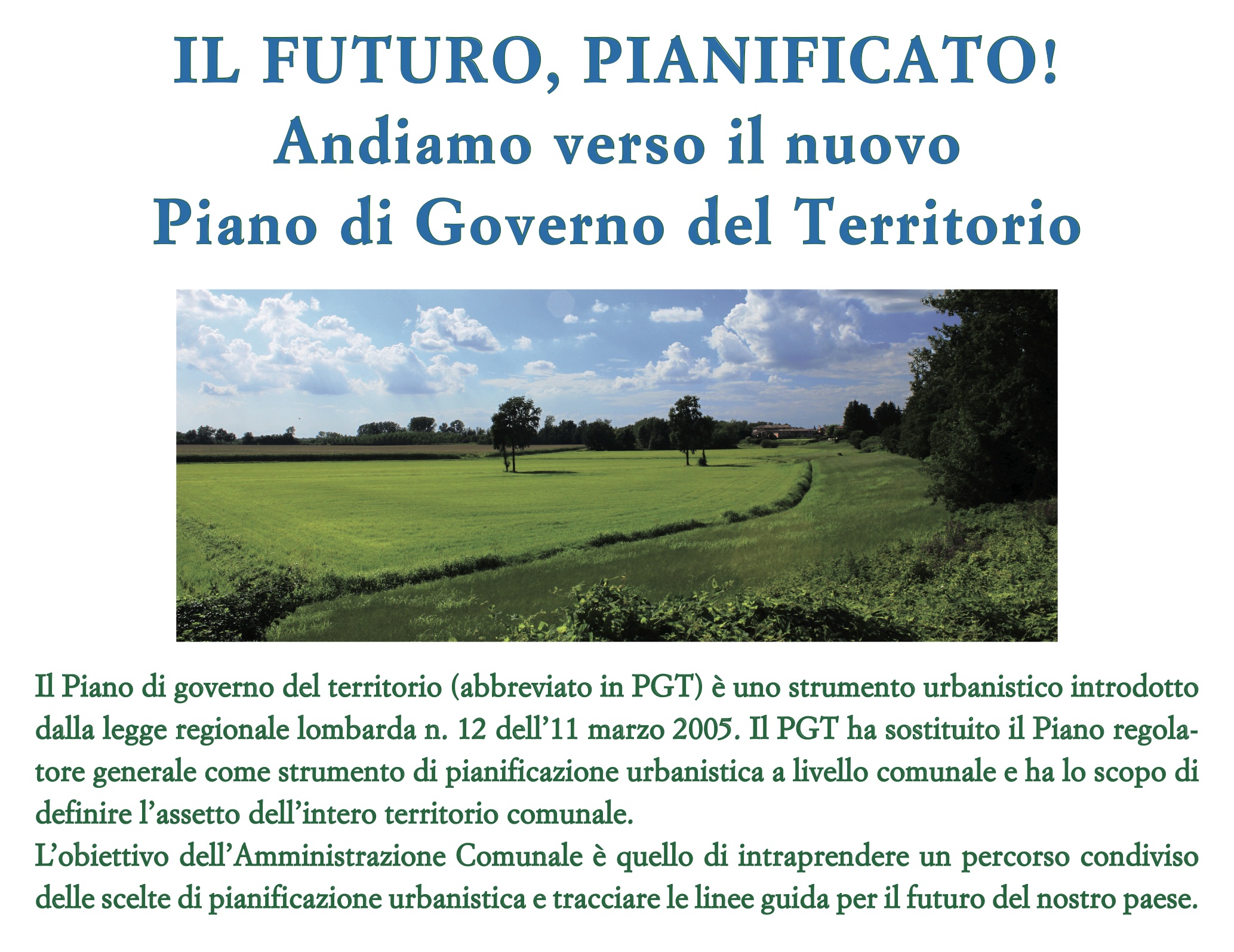 PGT: i contributi dei cittadini