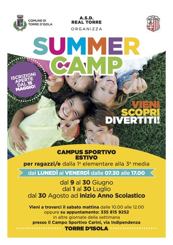 Summer Camp al Centro sportivo comunale