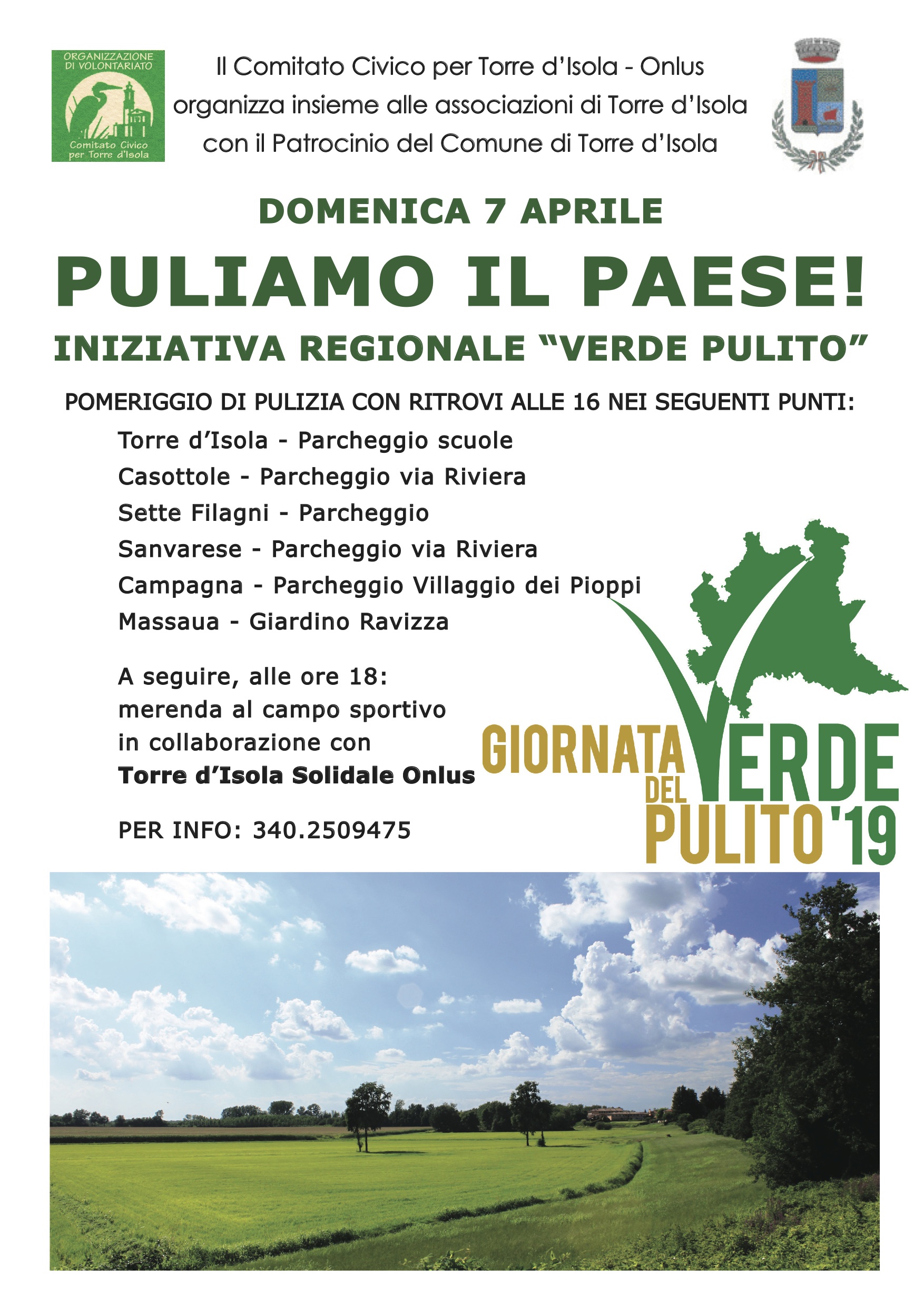  Giornata del Verde Pulito 2019 - Domenica 7