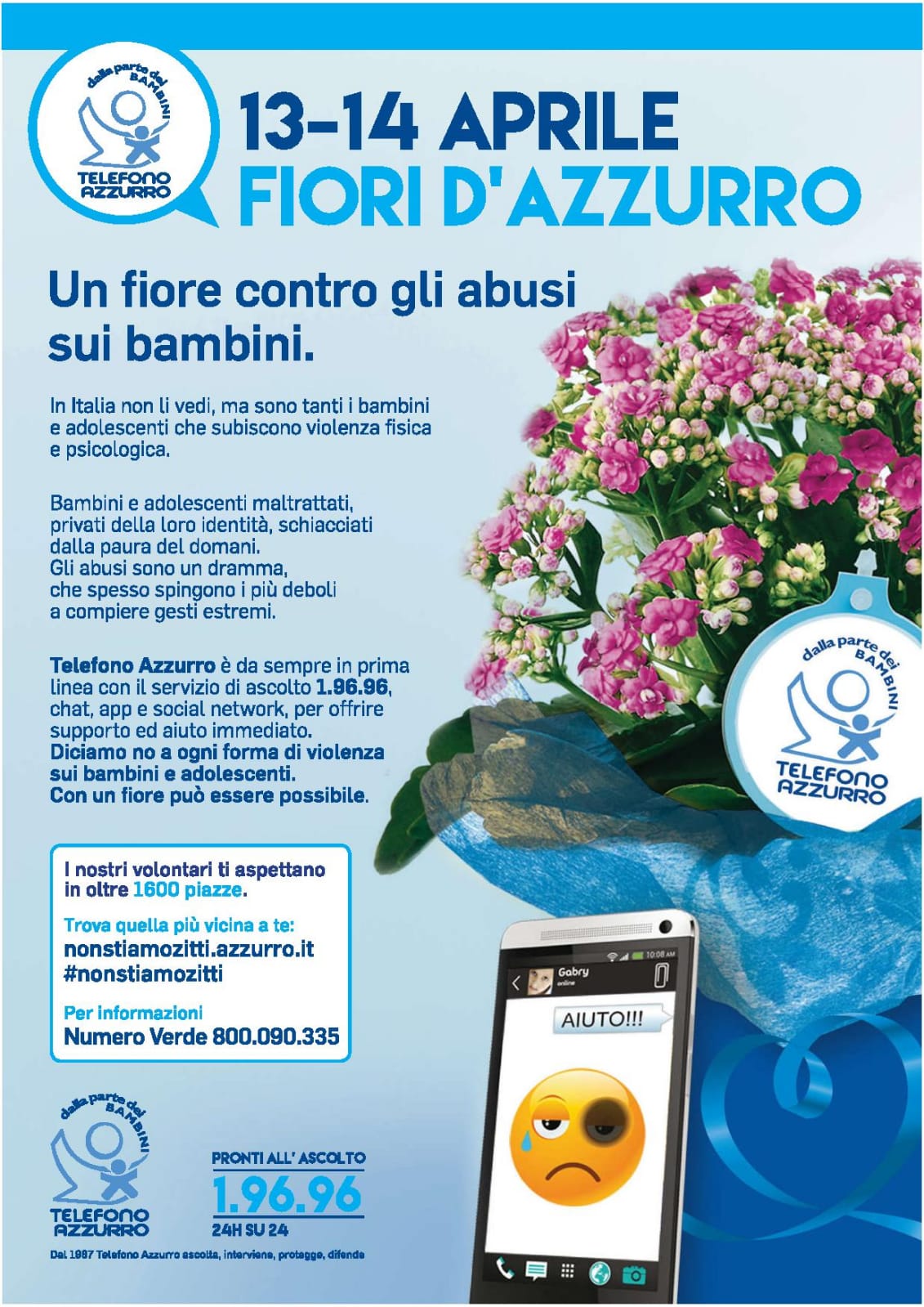 Telefono Azzurro domenica 14 aprile