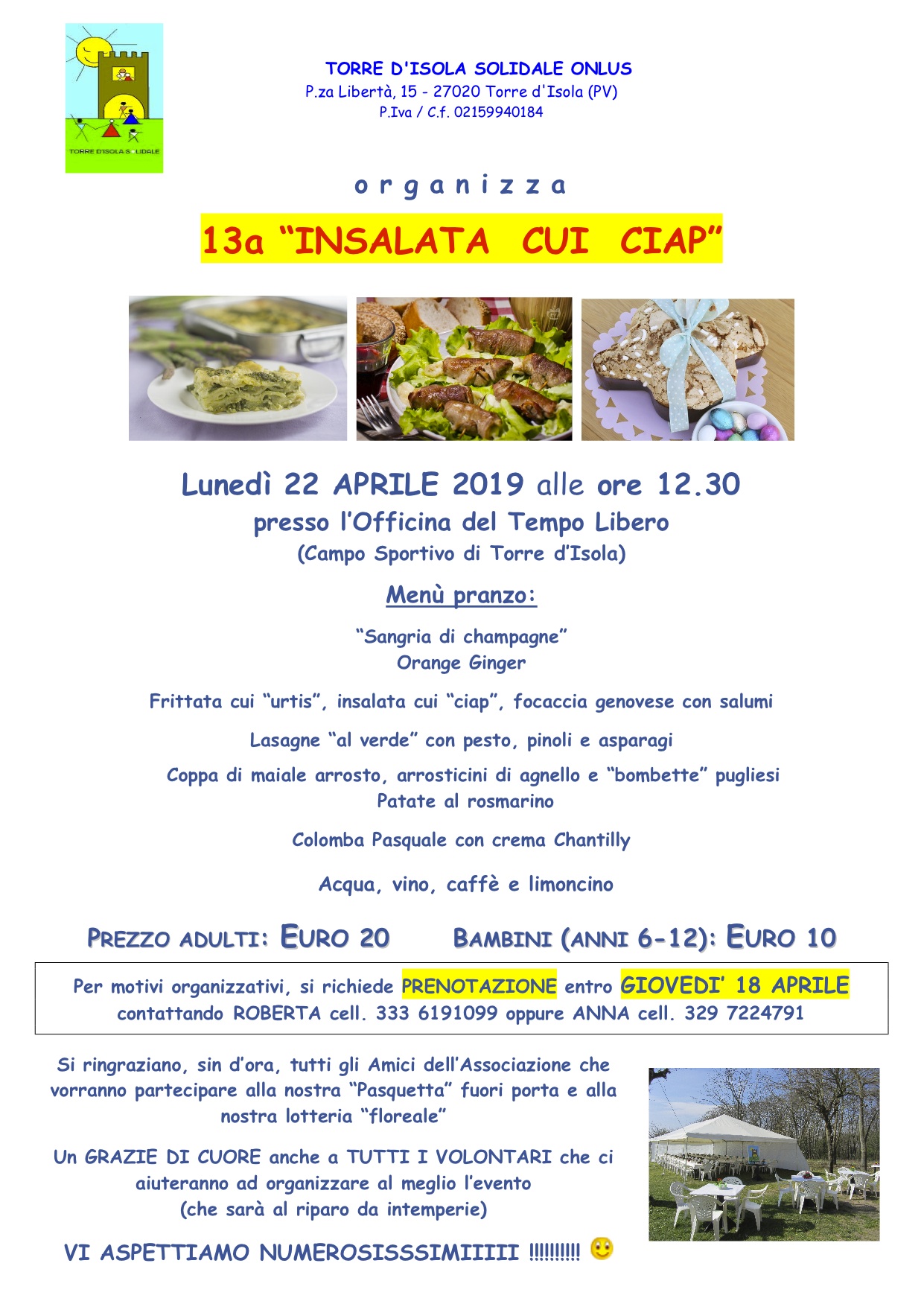  Pranzo Sociale di Pasquetta 